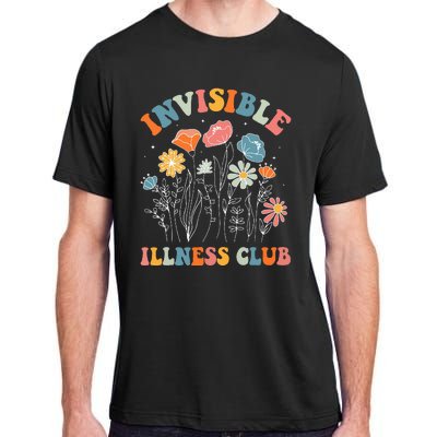 Flower Invisible Illness Club Chronic Illness Awareness Adult ChromaSoft Performance T-Shirt