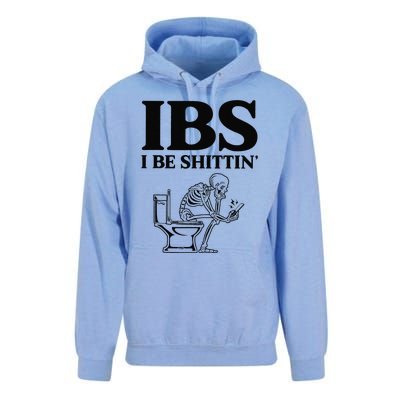 Funny Ibs I Be Shittin Skeleton Unisex Surf Hoodie