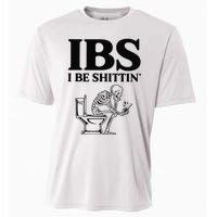 Funny Ibs I Be Shittin Skeleton Cooling Performance Crew T-Shirt