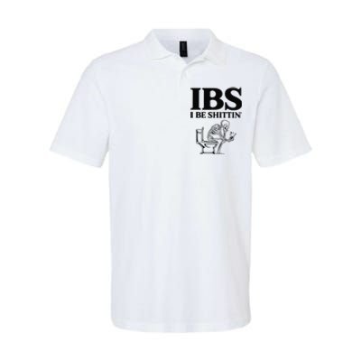 Funny Ibs I Be Shittin Skeleton Softstyle Adult Sport Polo