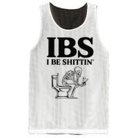 Funny Ibs I Be Shittin Skeleton Mesh Reversible Basketball Jersey Tank