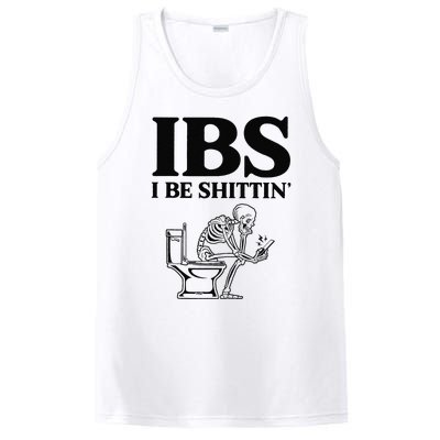 Funny Ibs I Be Shittin Skeleton PosiCharge Competitor Tank