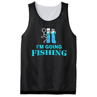 Fuck It Im Going Fishing Mesh Reversible Basketball Jersey Tank