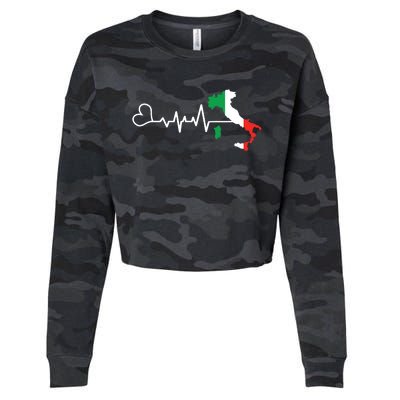 Funny Italy Italian Italia Shirts Gift For Italian Cropped Pullover Crew