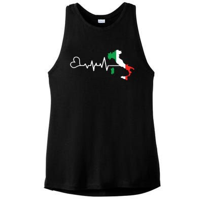 Funny Italy Italian Italia Shirts Gift For Italian Ladies PosiCharge Tri-Blend Wicking Tank