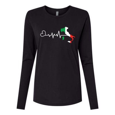 Funny Italy Italian Italia Shirts Gift For Italian Womens Cotton Relaxed Long Sleeve T-Shirt