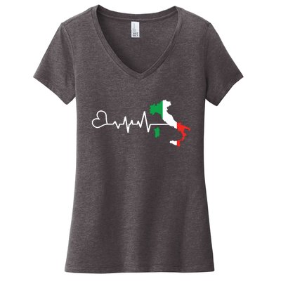 Funny Italy Italian Italia Shirts Gift For Italian Women's V-Neck T-Shirt