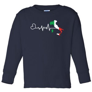 Funny Italy Italian Italia Shirts Gift For Italian Toddler Long Sleeve Shirt