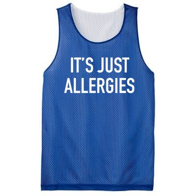 Funny It's Just Allergies Gift Mesh Reversible Basketball Jersey Tank