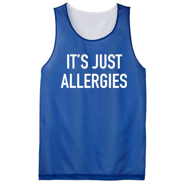 Funny It's Just Allergies Gift Mesh Reversible Basketball Jersey Tank