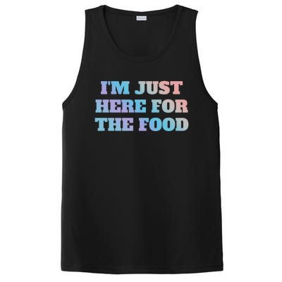 Funny Im Just Here For The Food Gift PosiCharge Competitor Tank