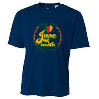 Free Ish Juneteenth Since 1865 Afro America Cooling Performance Crew T-Shirt