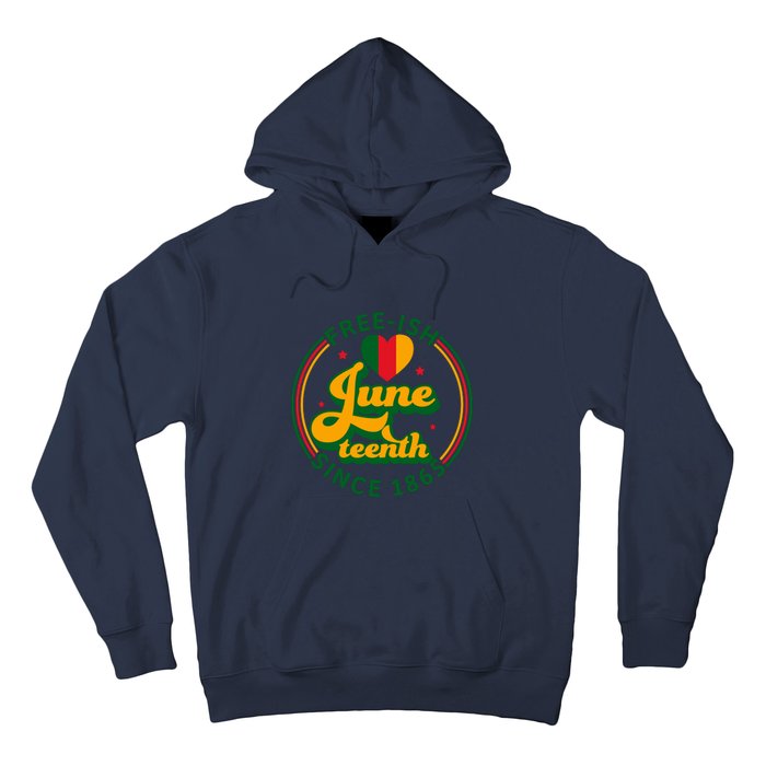 Free Ish Juneteenth Since 1865 Afro America Hoodie