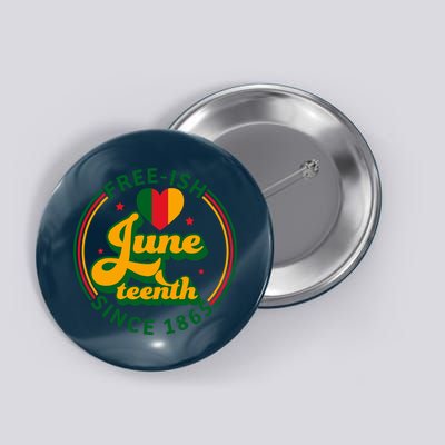 Free Ish Juneteenth Since 1865 Afro America Button