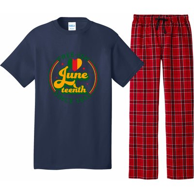 Free Ish Juneteenth Since 1865 Afro America Pajama Set