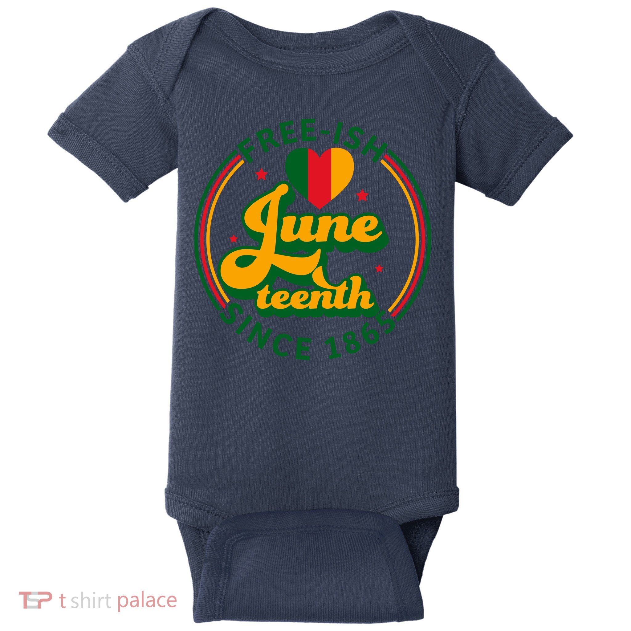 Free Ish Juneteenth Since 1865 Afro America Baby Bodysuit