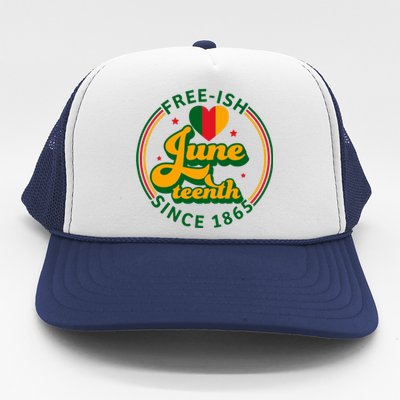 Free Ish Juneteenth Since 1865 Afro America Trucker Hat