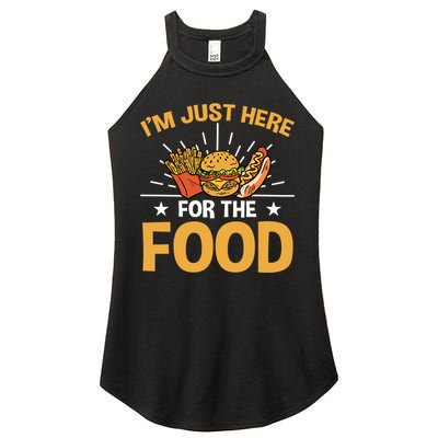 Food Im Just Here For The Food Gift Women's Perfect Tri Rocker Tank
