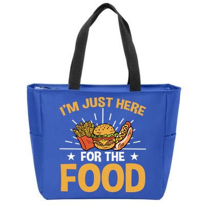 Food Im Just Here For The Food Gift Zip Tote Bag