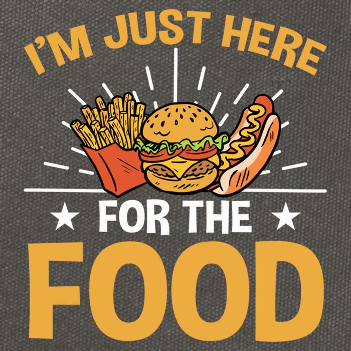 Food Im Just Here For The Food Gift Cotton Canvas Backpack