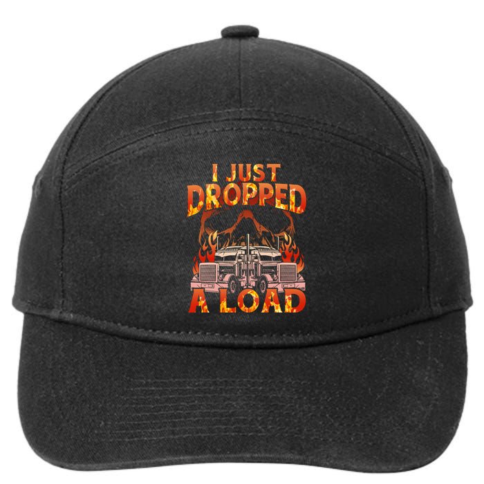 Funny I Just Dropped A Load 7-Panel Snapback Hat