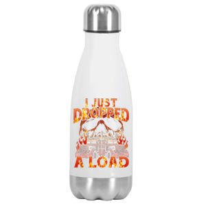 Funny I Just Dropped A Load Stainless Steel Insulated Water Bottle