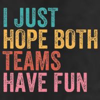 Football I Just Hope Both Teams Have Fun 7 Panel Mesh Trucker Snapback Hat