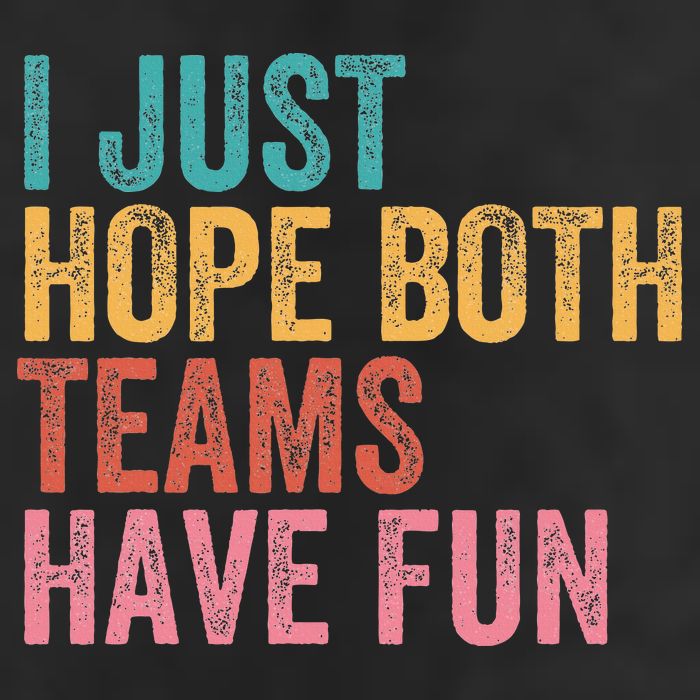 Football I Just Hope Both Teams Have Fun 7 Panel Mesh Trucker Snapback Hat