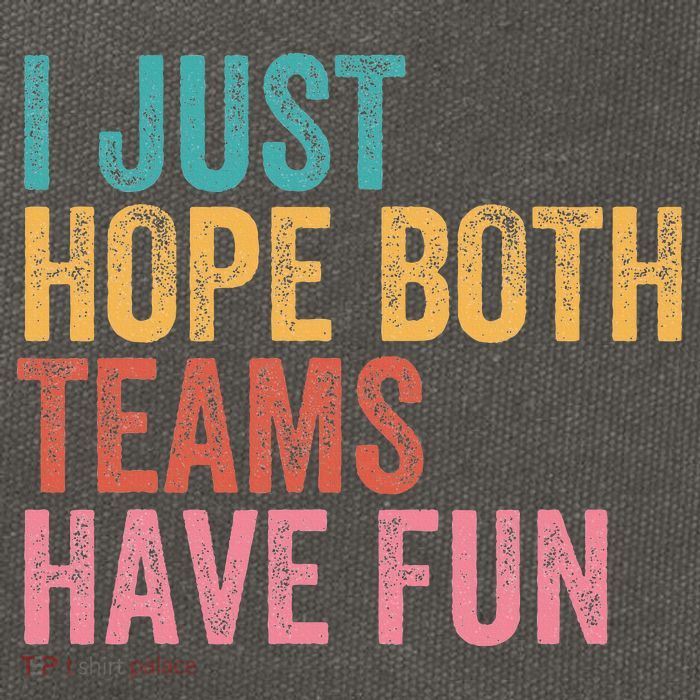 Football I Just Hope Both Teams Have Fun Cotton Canvas Backpack