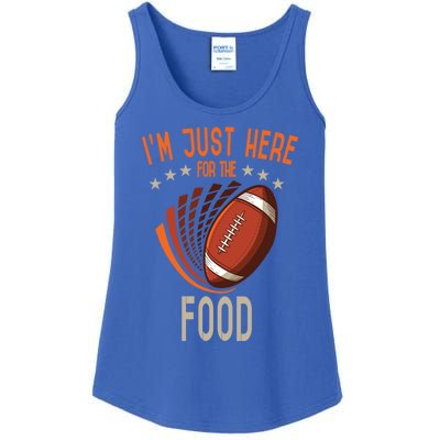 Football Im Just Here For The Food American Football Great Gift Ladies Essential Tank