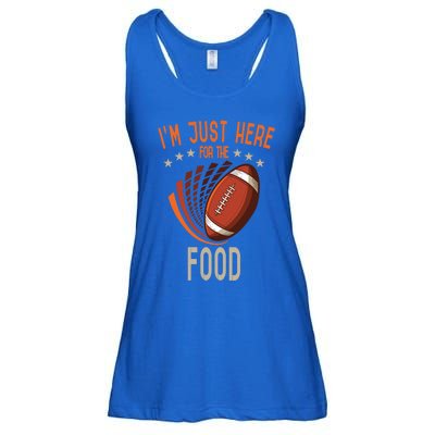 Football Im Just Here For The Food American Football Great Gift Ladies Essential Flowy Tank