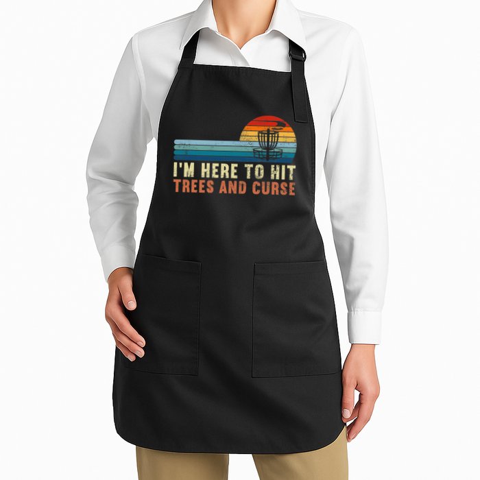 Frolf I'm Just Here To Hit Trees And Curse Frisbee Disc Golf Apron