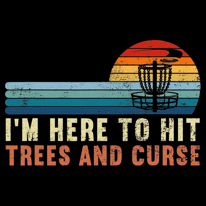 Frolf I'm Just Here To Hit Trees And Curse Frisbee Disc Golf Bucket Hat