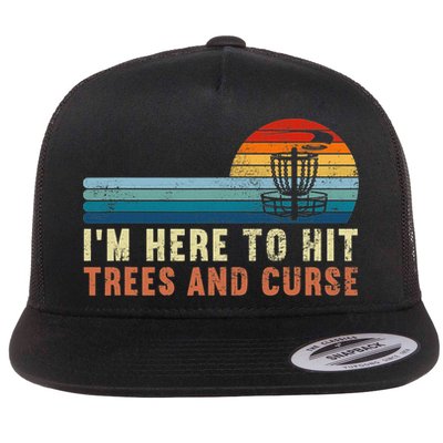 Frolf I'm Just Here To Hit Trees And Curse Frisbee Disc Golf Flatbill Hat