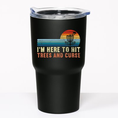 Frolf I'm Just Here To Hit Trees And Curse Frisbee Disc Golf Tumbler