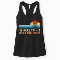 Frolf I'm Just Here To Hit Trees And Curse Frisbee Disc Golf Womens Tank Top