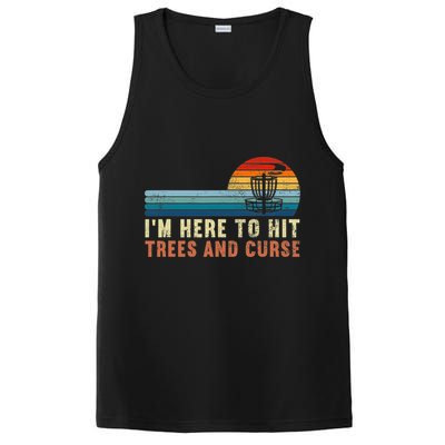 Frolf I'm Just Here To Hit Trees And Curse Frisbee Disc Golf PosiCharge Competitor Tank