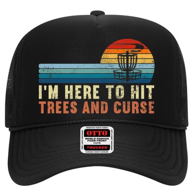 Frolf I'm Just Here To Hit Trees And Curse Frisbee Disc Golf Trucker Hat