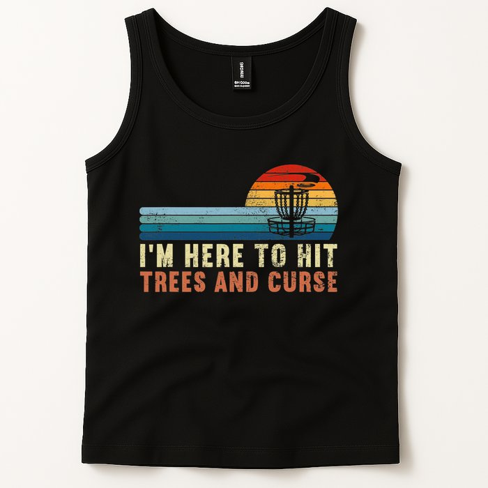 Frolf I'm Just Here To Hit Trees And Curse Frisbee Disc Golf Tank Top