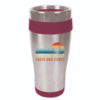 Frolf I'm Just Here To Hit Trees And Curse Frisbee Disc Golf 16oz Travel Tumbler