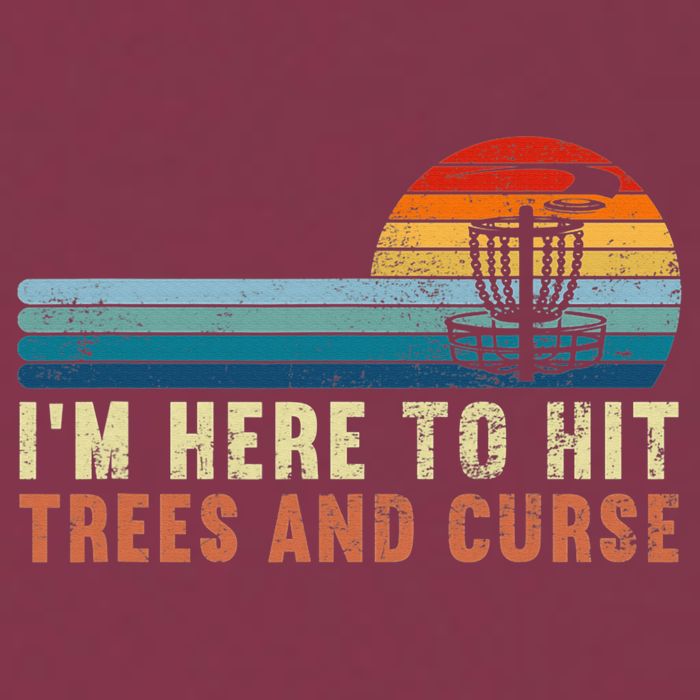 Frolf I'm Just Here To Hit Trees And Curse Frisbee Disc Golf 16oz Travel Tumbler