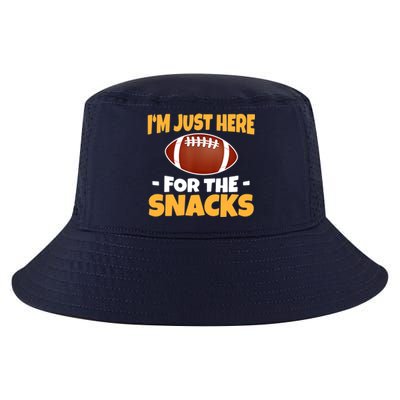 Funny I'm Just Here For The Snacks Football Cool Comfort Performance Bucket Hat