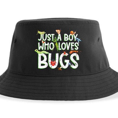 Funny Insect Just A Boy Who Loves Bug Sustainable Bucket Hat