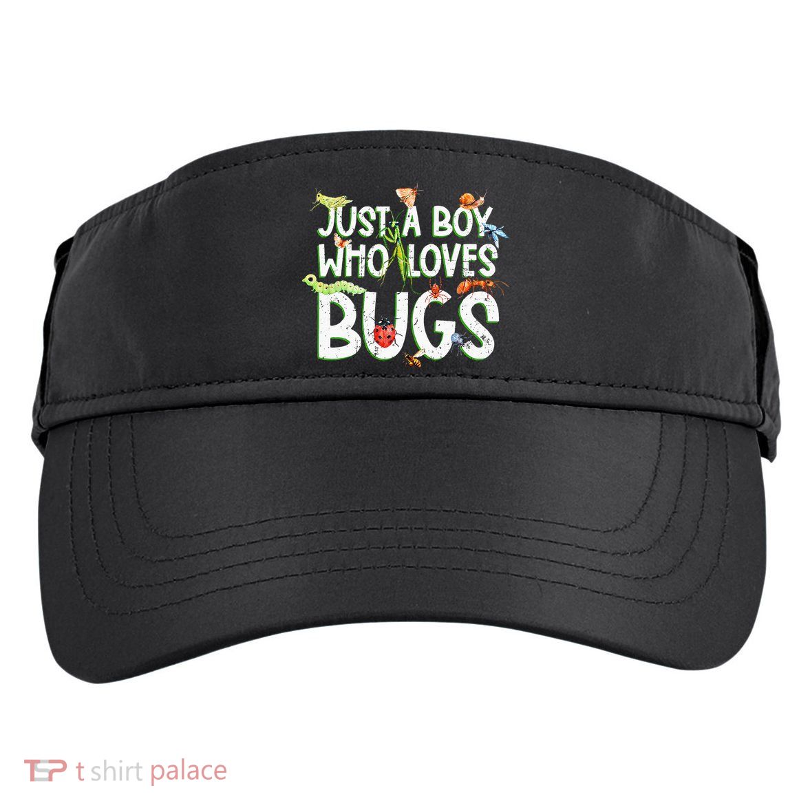Funny Insect Just A Boy Who Loves Bug Adult Drive Performance Visor