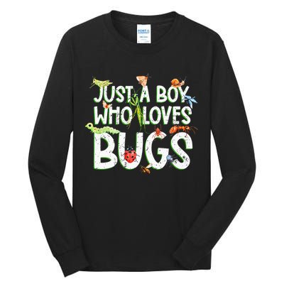 Funny Insect Just A Boy Who Loves Bug Tall Long Sleeve T-Shirt