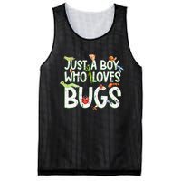 Funny Insect Just A Boy Who Loves Bug Mesh Reversible Basketball Jersey Tank