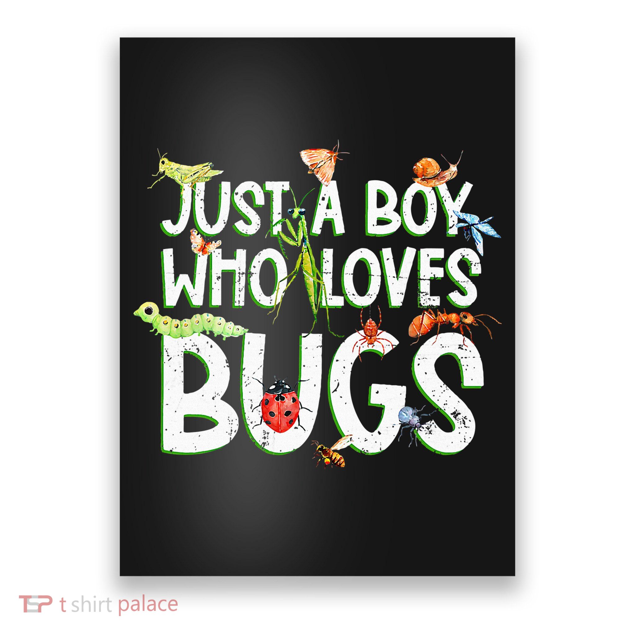 Funny Insect Just A Boy Who Loves Bug Poster
