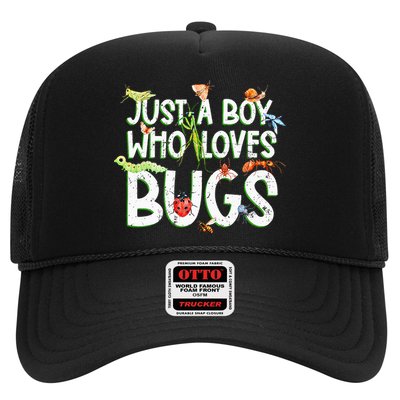 Funny Insect Just A Boy Who Loves Bug Trucker Hat
