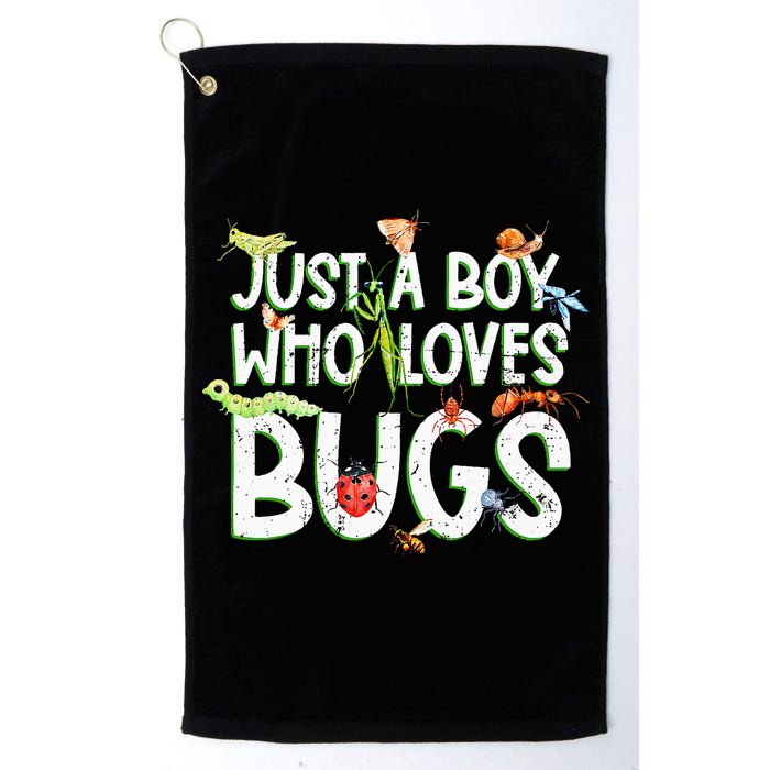 Funny Insect Just A Boy Who Loves Bug Golf Towel