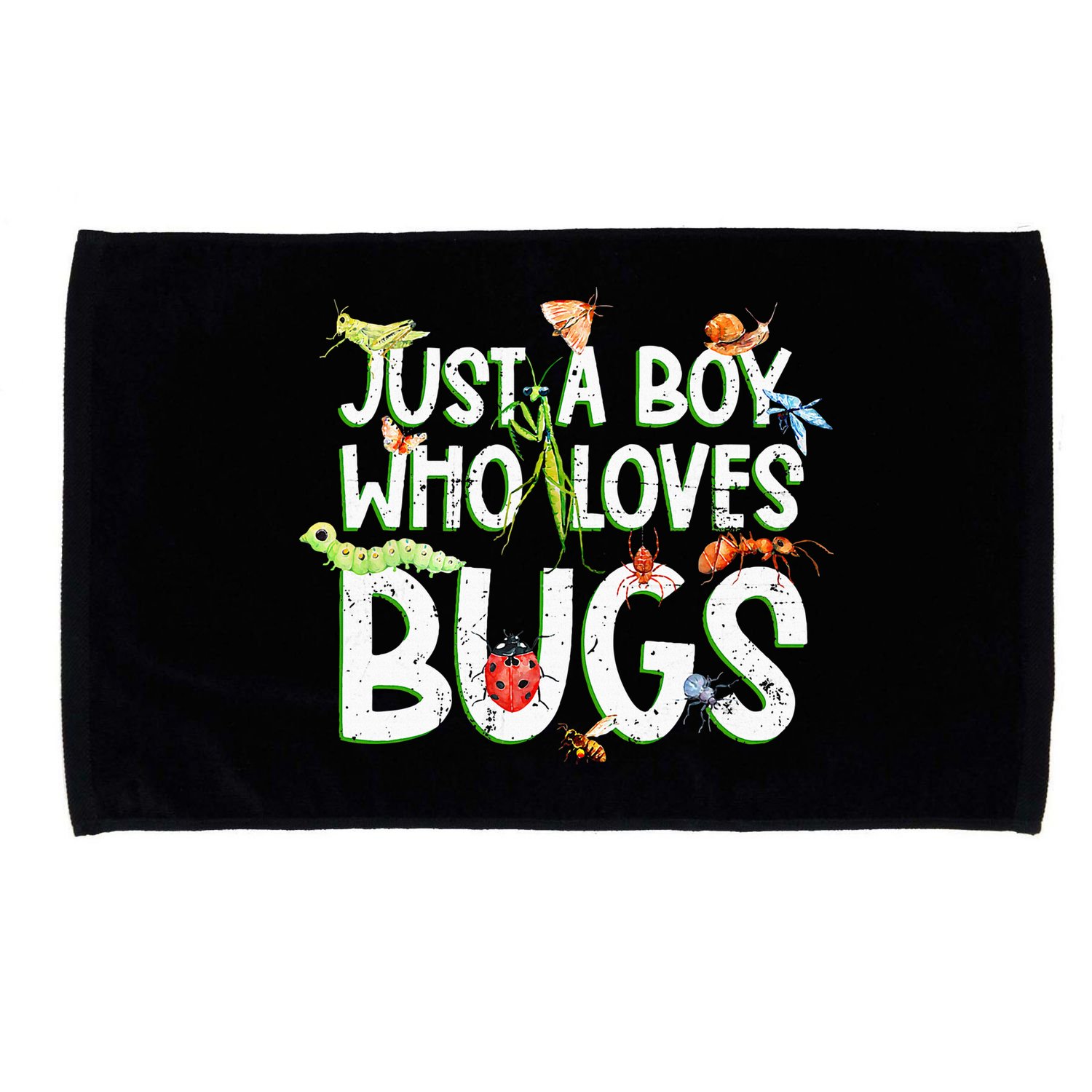 Funny Insect Just A Boy Who Loves Bug Microfiber Hand Towel